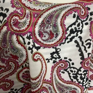Anthropologie Meadow Rue Top Sleeveless Mixed Media Layered Striped Paisley Red thumbnail 8