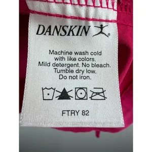 Danskin Hooded Half Zip Active Windbreaker Jacket Pink XL thumbnail 5