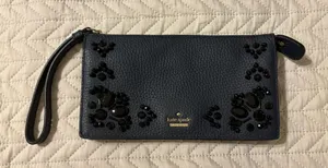 Kate Spade Wallet Leather Navy thumbnail 1