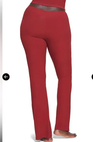 Skims Soft Lounge Ruched Pants In Brick thumbnail 3