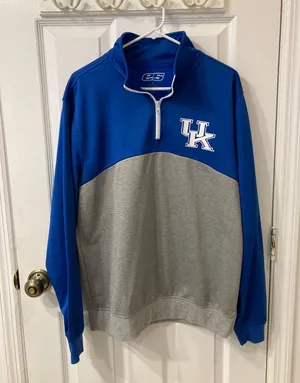 E5 University Of Kentucky Wildcats Blue Quarter Zip thumbnail 1