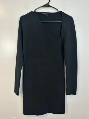 Endless Rose Asymetrical Neckline Long Sleeve Ponte Mini Dress Size Medium thumbnail 3