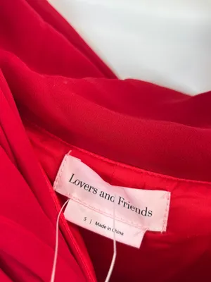 Lovers and Friends Blake Maxi Dress in Red thumbnail 6