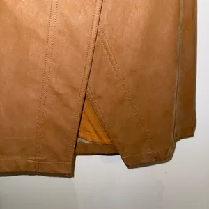 NWT $88 Free People Ari Camel Vegan Suede Buckled Wrap Mini A-Line Skirt 8 thumbnail 10
