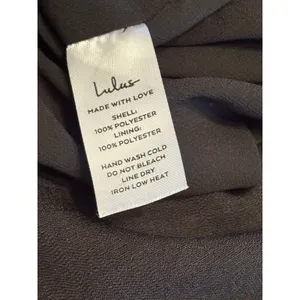 Lulus Black Shift Dress Short Sleeve Back Zip Minimalist Size L thumbnail 7