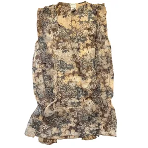 Vintage Y2K Intimissimi Moody Floral Semi Sheer Silk Top Women's sz. Medium thumbnail 5