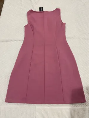 Petite Sophisticate Sleeveless Mini Dress in Rose Pink thumbnail 6