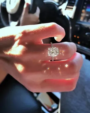 3Ct Diamond Oval Solitaire Ring All Sizes 925 Silver Bridal Wedding Logo Luxury Engagement Cz Bling 4.5 5 6 7 8 9 10 New 925 thumbnail 7