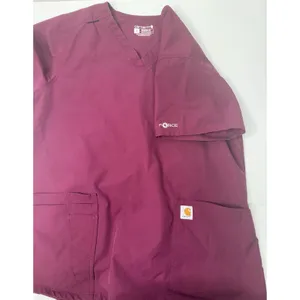 Carhartt Women's Scrub Top Force Essentials V-Neck 5 Pocket L Maroon Work Nurse‎ thumbnail 10