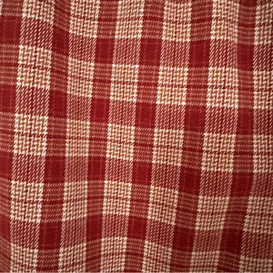 Brandy Melville Tilden Plaid Flannel Pants One Size Elastic Waist High Rise Red thumbnail 3