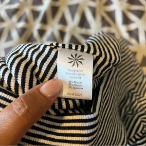 Athleta Black and White Striped‎ Stretch Knit Pencil Skirt Size S thumbnail 7