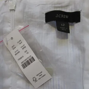 NWT J.Crew Button-down Cotton Poplin Maxi in White Royal Blue Stripe Dress 12 thumbnail 4
