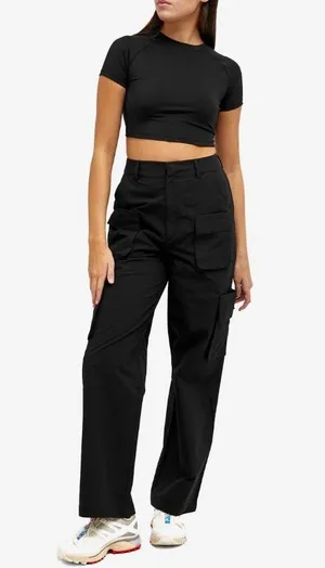 adanola cargo multi pocket trouser black pants size S CL2 thumbnail 1