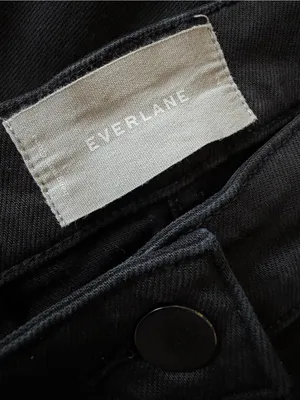 Everlane Wide Leg Cropped Black Jean Pants Size 2 thumbnail 9
