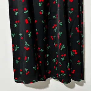 Petal & Pup Chlo Puff Sleeve Midi Sundress Cherry Print Size L thumbnail 6