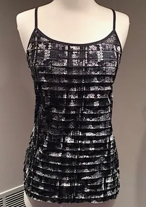 Energie Black & Gray Multi-layered Tank Camisole Top thumbnail 1