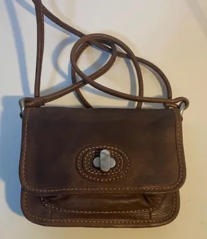 Fossil Brown Leather Crossbody Bag thumbnail 1
