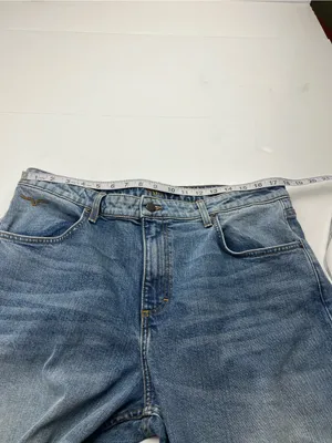 Kimes Ranch Mia 16 / 34 Blue Denim Jeans High Rise Relaxed Straight Leg Western thumbnail 5