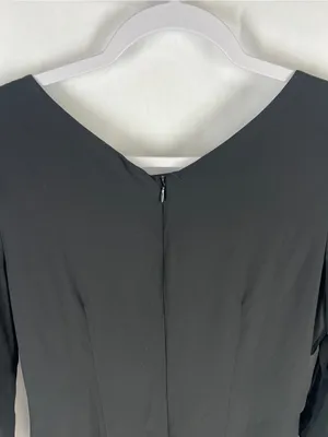 Grace Karin Black Chiffon Split Sleeve Shift Dress Size S NWT thumbnail 8