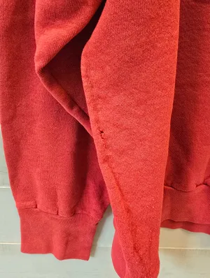 {XXL} Vintage Disney Mickey Mouse Sweatshirt Brazos Sportswear Red **flaws** thumbnail 16
