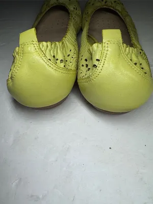 chelsea crew lime yellow green perforated ballet flats leather 9 colorful casual thumbnail 7