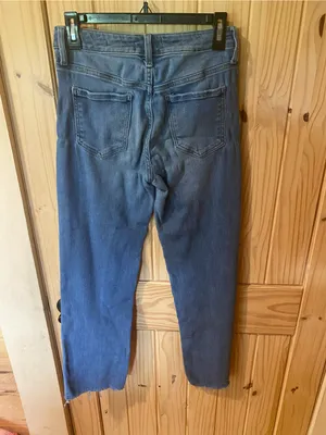Harper Indigo Denim Jeans with Gold Stitching thumbnail 5