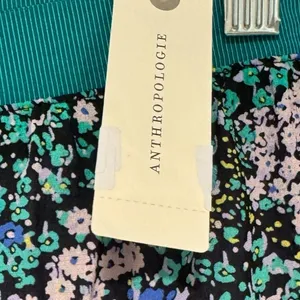 Anthropologie Maeve Cottage Floral Abstract Chiffon Skirt Women’s Sz L NWT $99 thumbnail 9
