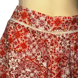 Forever 21 Bohemian Women’s Floral Print Ruffle Shorts - Orange thumbnail 3