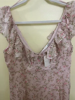NEW Altar’d State Pink Floral Maxi Dress Size Small Available NWT thumbnail 7