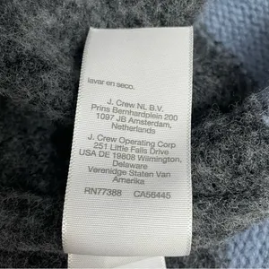 Madewell Rugby Stripe Polo Sweater Charcoal Gray & Blue Stripe Pullover Size XS thumbnail 8