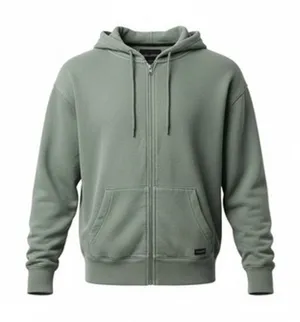 Hollister Women's Full Zip Hoodie Sage Olive Green Size XS thumbnail 1