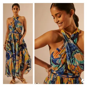 Anthropologie Alexandra Farmer Printed Maxi Dress thumbnail 4