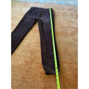 Free People Mulberry Cyndi High Rise Stretch Velvet Pants W28 thumbnail 8