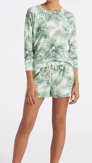 SEEING STARS Evie Sleep & Lounge Long Sleeve Top and‎ Drawstring Short Set thumbnail 1