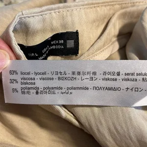Zara Womens High Waisted Pleated Wide Leg Trouser‎ Pants Beige Large thumbnail 7