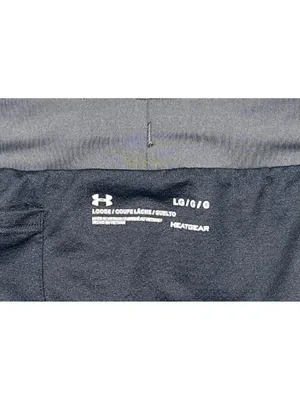 Under Armour HeatGear Dark Gray Pink Running Shorts LG thumbnail 7