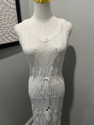 VENUS White Crochet Maxi Dress thumbnail 2