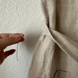 Reformation Sommer Linen Mini Sheath Dress with Tie Belt in Natural Size XS thumbnail 3