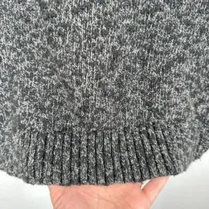 L.L. Bean Women's Gray 100% Cotton Turtleneck Long Sleeve Knit Sweater Cabincore thumbnail 6