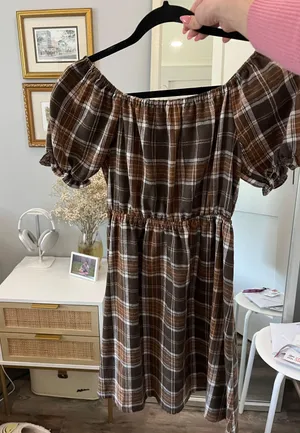 Princess Polly Plaid Mini Dress thumbnail 1