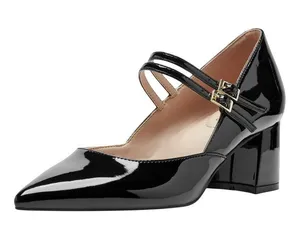 NWT Bandolino Block Heel Mary Jane Pumps with Double Straps BNSMITH3 Black 7M thumbnail 1