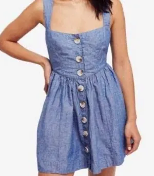Free People Denim Dress thumbnail 1