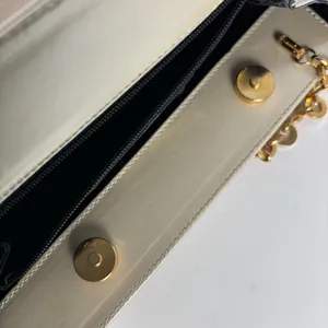 Authentic Salvatore Ferragamo Vintage Cream Leather Tote Bag Gold Chain Strap thumbnail 16