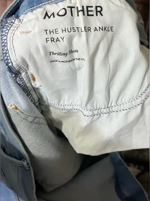 New MOTHER The Hustler Ankle Fray Jeans – Size 32” (Not Plus Size) thumbnail 10