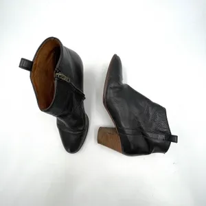 Madewell Billie Boots Black Leather Ankle Booties Western Boho thumbnail 9