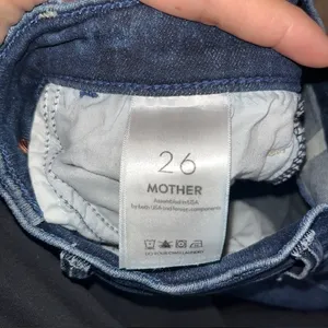 Mother The Hustler Ankle Fray Jeans High Rise‎ Flare Freebird Dark Blue Wash 26 thumbnail 11