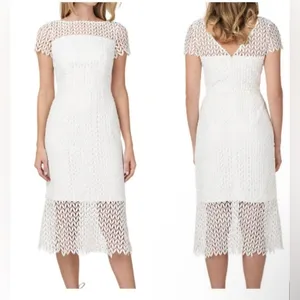 NWT Kay Unger Tatum Floral Lace Midi Cocktail Dress Size 4 (Retail $248) thumbnail 3