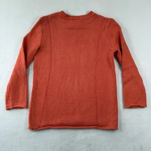 Polo Jeans Co Ralph Lauren Orange Cotton Blend Knit Sweater S Shoulder Button‎ thumbnail 9