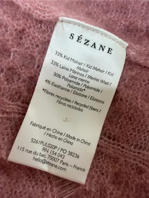 Sezane Odalie Sweater in Petal Pink size XS NEW thumbnail 12