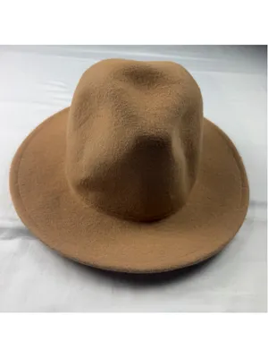 Urban Outfitters Rosin Wool Felt Fedora S/M Beige Wide Brim Boho Rancher Hat 100 thumbnail 3